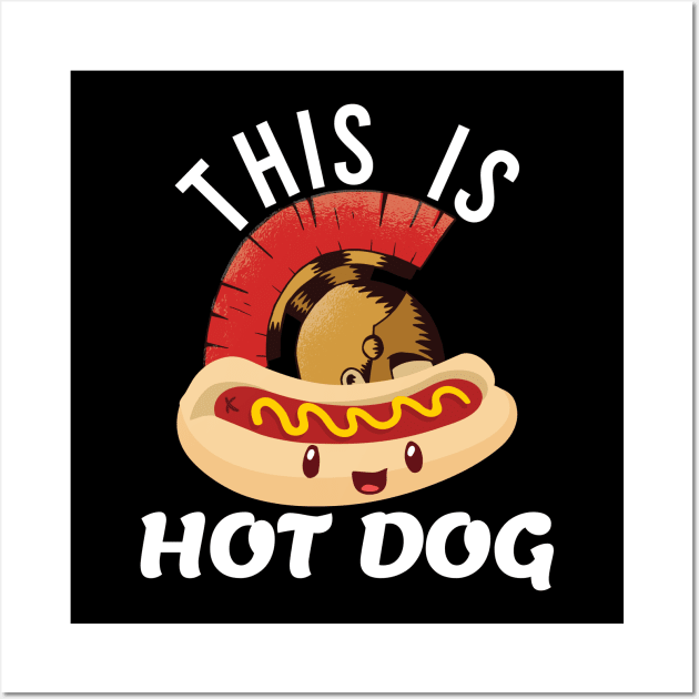 This is Hot Dog Land Wall Art by thefriendlyone